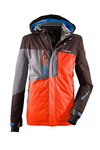 Killtec Skijacke Jungen Laurin Jr - Funktionsjacke mit Kapuze - Winterjacke Kinder mit Schneefang - Snowboardjacke Jungen - wasserdicht, orange, 116 Killtec Skijacke Jungen Laurin Jr - Funktionsjacke mit Kapuze - Winterjacke Kinder mit Schneefang - Snowboardjacke Jungen - wasserdicht, orange, 116 von Killtec