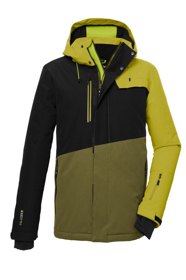 Killtec Skijacke KSW 77 MN SKI JCKT mit abzippbarer Kapuze und Schneefang von Killtec