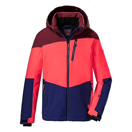 Killtec Jungen Ksw 161 Bys Jckt Skijacke Funktionsjacke mit Kapuze und Schneefang, burgund, 152 EU Killtec Jungen Ksw 161 Bys Jckt Skijacke Funktionsjacke mit Kapuze und Schneefang, burgund, 152 EU von Killtec