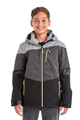 Killtec Jungen Ksw 161 Bys Jckt Skijacke Funktionsjacke mit Kapuze und Schneefang, graumelange, 128 EU Killtec Jungen Ksw 161 Bys Jckt Skijacke Funktionsjacke mit Kapuze und Schneefang, graumelange, 128 EU von Killtec