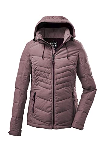 Killtec Damen Steppjacke Jacke in Daunenoptik mit abzippbarer Kapuze KOW 149 WMN QLTD Jckt wasserabweisend, atmungsaktiv, windabweisend 00445-weinrot 42 von Killtec