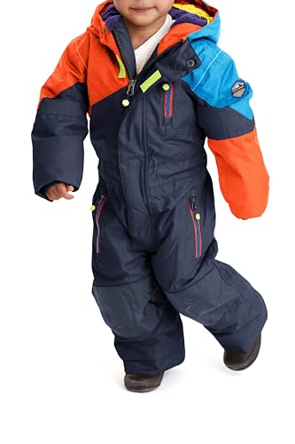 Killtec Schneeanzug Kinder Kesley Mini - Skioverall mit Kapuze - 10.000 mm Wassersäule - Skianzug für Jungen und Mädchen, Dunkelnavy, 86/92 von Killtec