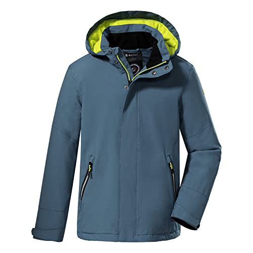 Killtec Jungen Kow 206 Bys Jckt Outdoorjacke Funktionsjacke mit Kapuze, Blau/Grau, 116 EU von Killtec