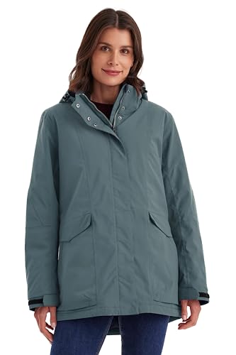 killtec Damen Funktionjacke/Outdoorjacke wasserdicht mit abzippbarer Kapuze Damen Jacke, blaugrau, 46, 43285-000 killtec Damen Funktionjacke/Outdoorjacke wasserdicht mit abzippbarer Kapuze Damen Jacke, blaugrau, 46, 43285-000 von Killtec