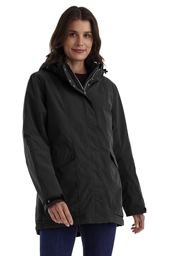 killtec Damen Funktionjacke/Outdoorjacke wasserdicht mit abzippbarer Kapuze Damen Jacke, schwarz, 38, 43285-000 von Killtec