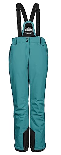 killtec Damen Funktionshose/Skihose mit abnehmbaren Trägern, Kantenschutz und Schneefang KSW 249 WMN SKI PNTS, Aqua, 42, 37559-000 von Killtec