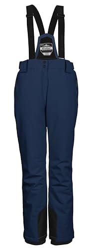 killtec Damen Funktionshose/Skihose mit abnehmbaren Trägern, Kantenschutz und Schneefang KSW 249 WMN SKI PNTS, dunkelpetrol, 44, 37559-000 von Killtec