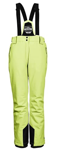 killtec Damen Funktionshose/Skihose mit abnehmbaren Trägern, Kantenschutz und Schneefang KSW 249 WMN SKI PNTS, helllime, 38, 37559-000 von Killtec