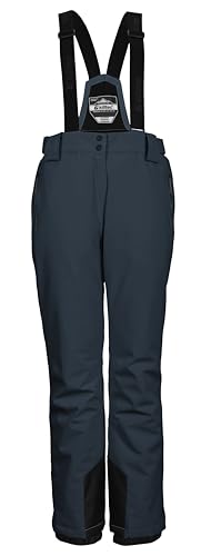 killtec Damen Funktionshose/Skihose mit abnehmbaren Trägern, Kantenschutz und Schneefang KSW 249 WMN SKI PNTS, hellpetrol, 46, 37559-000 von Killtec