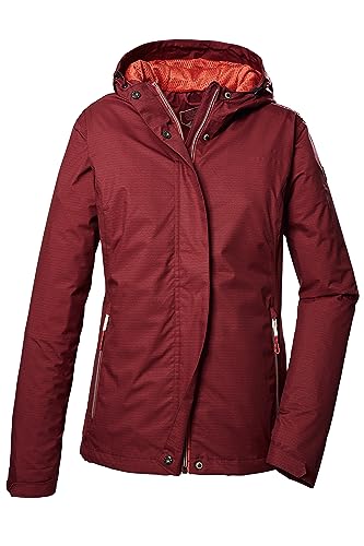 killtec Damen Funktionsjacke/Outdoorjacke mit Kapuze KOS 68 WMN JCKT, weinrot, 38, 41347-000 von Killtec