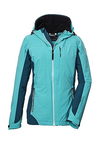 killtec Damen Funktionsjacke/Outdoorjacke mit Kapuze und abzippbarem Schneefang KOW 104 WMN JCKT, aqua, 42, 38594-000 von Killtec