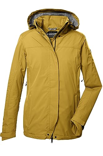 killtec Damen Funktionsjacke mit abzippbarer Kapuze/Outdoorjacke ist wasserdicht KOS 11 WMN JCKT, dunkelgelb, 36, 41260-000 von Killtec