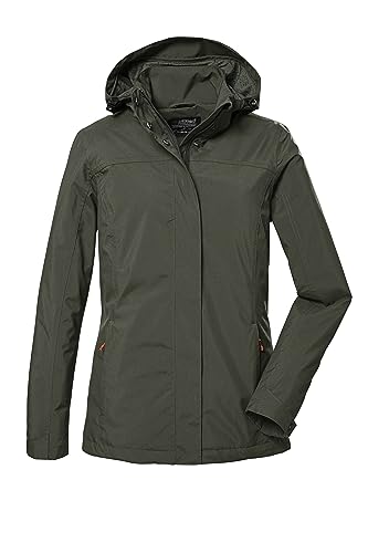 killtec Damen Funktionsjacke/Outdoorjacke mit abzippbarer Kapuze KOS 42 WMN JCKT, oliv, 40, 41282-000 von Killtec