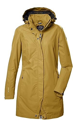 killtec Damen Funktionsjacke/Outdoorjacke mit abzippbarer Kapuze KOS 44 WMN PRK, dunkelgelb, 48, 41284-000 von Killtec