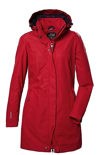 killtec Damen Funktionsjacke/Outdoorjacke mit abzippbarer Kapuze KOS 44 WMN PRK, rot, 34, 41284-000 von Killtec