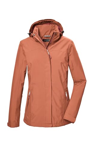 killtec Damen Funktionsjacke/Regenjacke mit abzippbarer Kapuze KOS 26 WMN JCKT, lachs, 36, 42915-000 von Killtec