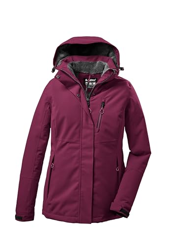 killtec Damen Funktionsjacke/Winterjacke mit abzippbarer Kapuze KOW 140 WMN JCKT, dunkelrose, 38, 37411-000 von Killtec