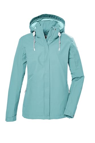 killtec Damen Funktionsjacke wasserdicht/Outdoorjacke mit abzippbarer Kapuze KOS 61 WMN JCKT, aqua, 42, 42858-000 von Killtec