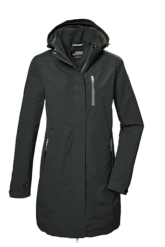 killtec Damen Funktionsparka/Parka mit abzippbarer Kapuze KOS 30 WMN PRK, dunkelgrün, 36, 42918-000 von Killtec