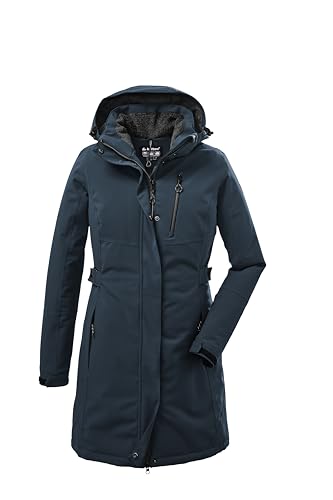 killtec Damen Funktionsparka/Parka mit abzippbarer Kapuze KOW 165 WMN PRK, hellpetrol, 46, 37726-000 von Killtec