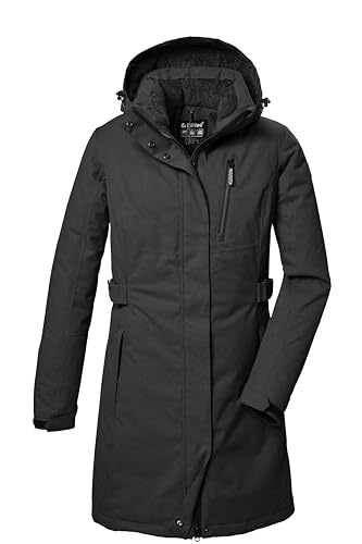 killtec Damen Kow 303 Wmn Prk Funktionsparka/Parka Mit Abzippbarer Kapuze, Anthrazit Melange, 46 EU von Killtec