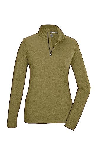 killtec Damen Funktionsshirt/Langarmshirt mit Stehkragen und Reißverschluss KSW 97 WMN LS SHRT, Khaki, 36, 40876-000 killtec Damen Funktionsshirt/Langarmshirt mit Stehkragen und Reißverschluss KSW 97 WMN LS SHRT, Khaki, 36, 40876-000 von Killtec
