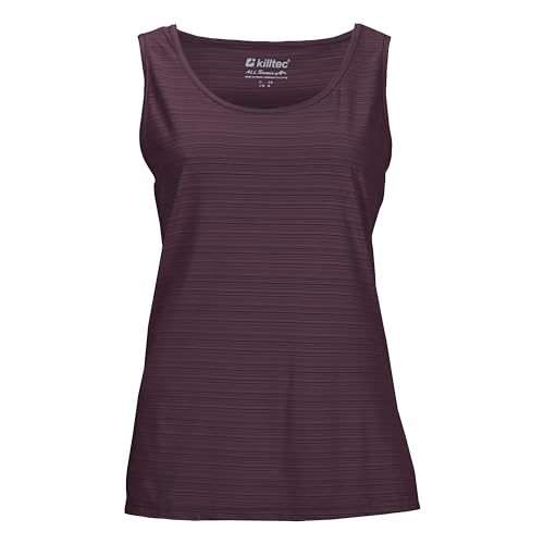 killtec Damen Funktionstanktop KOS 41 WMN TP, aubergine, 46, 38313-000 von Killtec