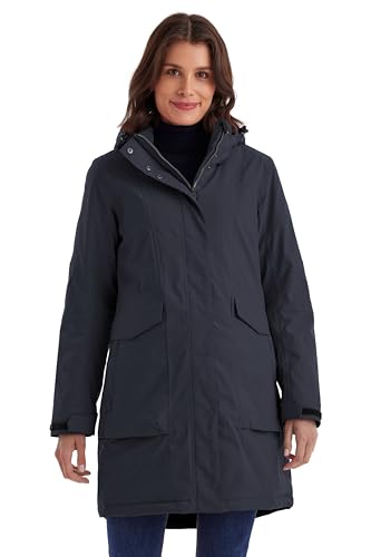 killtec Damen Parka/Mantel wasserdicht mit abzippbarer Kapuze Damen Funktionsparka, dunkelnavy, 46, 43284-000 von Killtec