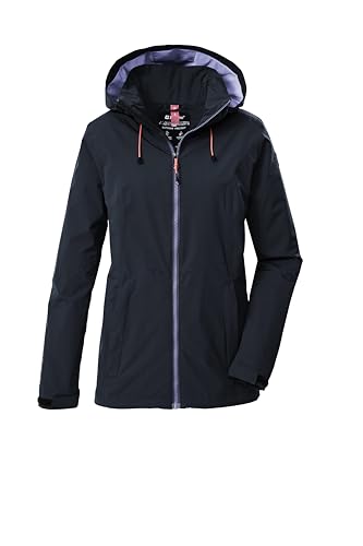 killtec Damen Regenjacke/Funktionsjacke wasserdicht mit Kapuze Damen Regenjacke OOKS 1, nachtblau, 46, 43767-000 von Killtec