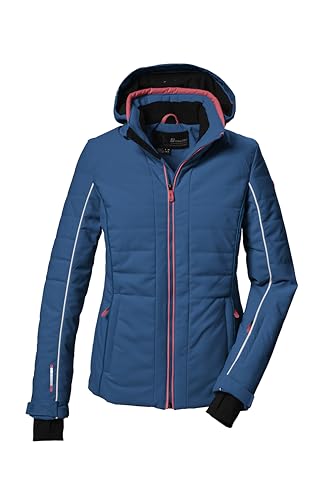 killtec Damen Skijacke/Funktionsjacke in Daunenoptik mit abzippbarer Kapuze und Schneefang KSW 33 WMN SKI JCKT, ocean, 44, 41942-000 von Killtec