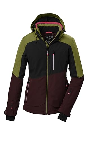 killtec Damen Skijacke/Funktionsjacke mit abzippbarer Kapuze, Schneefang und Unterarmventilation KSW 37 WMN SKI JCKT, kiwi, 36, 41971-000 von Killtec