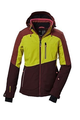 killtec Damen Skijacke/Funktionsjacke mit abzippbarer Kapuze, Schneefang und Unterarmventilation KSW 37 WMN SKI JCKT, rost, 40, 41971-000 von Killtec