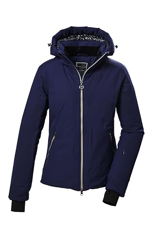 killtec Damen Skijacke/Funktionsjacke mit abzippbarer Kapuze und Schneefang KSW 104 WMN SKI JCKT, midnight, 42, 42041-000 von Killtec