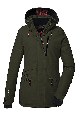 killtec Damen Skijacke/Funktionsjacke mit abzippbarer Kapuze und Schneefang KSW 110 WMN SKI JCKT, oliv, 44, 40976-000 killtec Damen Skijacke/Funktionsjacke mit abzippbarer Kapuze und Schneefang KSW 110 WMN SKI JCKT, oliv, 44, 40976-000 von Killtec
