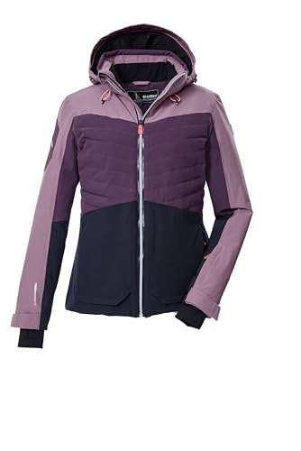 killtec Damen Skijacke/Funktionsjacke mit abzippbarer Kapuze und Schneefang KSW 30 WMN SKI JCKT, pflaume, 40, 43416-000 von Killtec