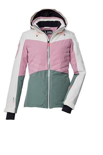 killtec Damen Skijacke/Funktionsjacke mit abzippbarer Kapuze und Schneefang KSW 30 WMN SKI JCKT, rosenholz, 40, 43416-000 von Killtec