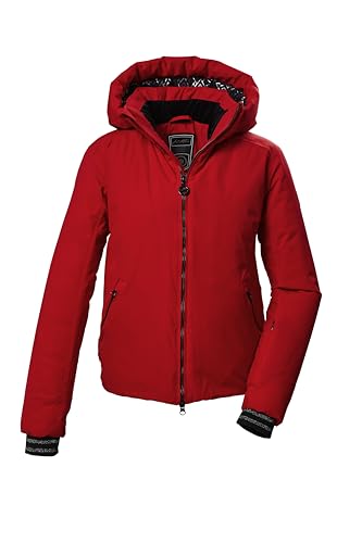 killtec Damen Skijacke/Funktionsjacke mit abzippbarer Kapuze und abzippbarem Schneefang KSW 103 WMN SKI JCKT, rot, 38, 42040-000 von Killtec