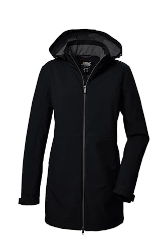 killtec Damen Softshell Parka/Softshelljacke mit abzippbarer Kapuze KOW 95 WMN SFTSHLL PRK, schwarz, 44, 41803-000 killtec Damen Softshell Parka/Softshelljacke mit abzippbarer Kapuze KOW 95 WMN SFTSHLL PRK, schwarz, 44, 41803-000 von Killtec