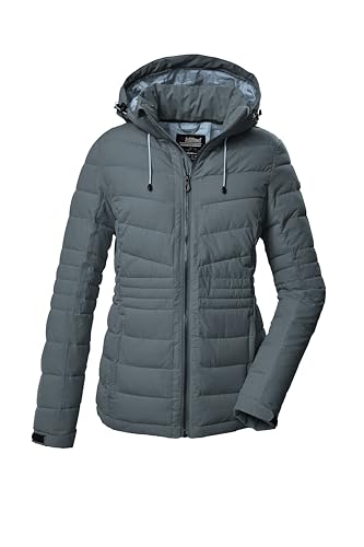 killtec Damen Steppjacke mit abzippbarer Kapuze/Funktionsjacke ist wasserabweisend KOW 10 WMN QLTD JCKT, blaugrau, 40, 41807-000 von Killtec