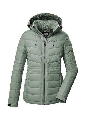 killtec Damen Steppjacke mit abzippbarer Kapuze/Funktionsjacke ist wasserabweisend KOW 10 WMN QLTD JCKT, hell stahlmint, 42, 41807-000 von Killtec