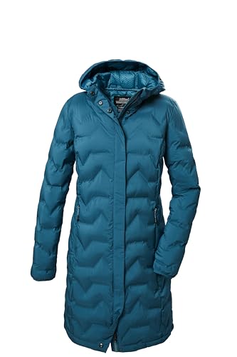 killtec Damen Steppparka/Funktions Parka mit Kapuze KOW 9 WMN QLTD PRK, hellpetrol, 40, 41806-000 von Killtec