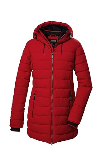 killtec Damen Steppparka/Parka mit Kapuze KOW 55 WMN QLTD PRK, dunkelrot, 36, 41809-000 von Killtec