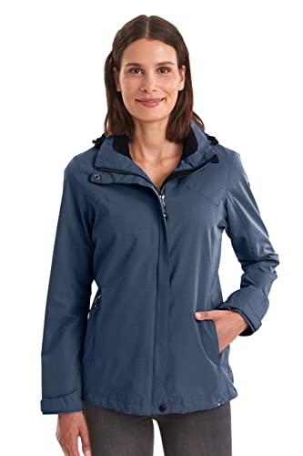 killtec Funktionsjacke Damen Inkele - Damenjacke mit abzippbarer Kapuze - leichte Übergangsjacke - Frauen Outdoorjacke ist wasserdicht und atmungsaktiv, dunkelnavy, 38 killtec Funktionsjacke Damen Inkele - Damenjacke mit abzippbarer Kapuze - leichte Übergangsjacke - Frauen Outdoorjacke ist wasserdicht und atmungsaktiv, dunkelnavy, 38 von Killtec