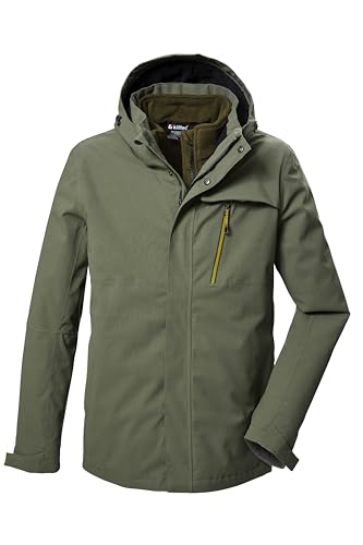 killtec Herren 3 in 1 Funktionsjacke wasserdicht mit abzippbarer Kapuze und einzippbarer Fleecejacke KOW 6 MN JCKT, oliv, 3XL, 41849-000 killtec Herren 3 in 1 Funktionsjacke wasserdicht mit abzippbarer Kapuze und einzippbarer Fleecejacke KOW 6 MN JCKT, oliv, 3XL, 41849-000 von Killtec
