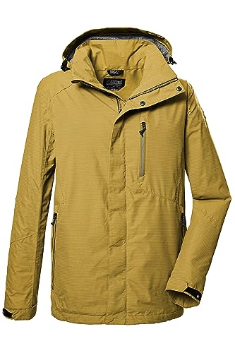 killtec Herren Funktionsjacke/Outdoorjacke mit abzippbarer Kapuze KOS 256 MN JCKT_CARLEB, dunkelgelb, M, 41364-000 von Killtec