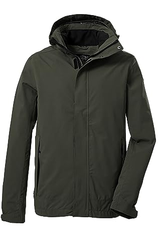 killtec Herren Funktionsjacke/Outdoorjacke mit abzippbarer Kapuze KOS 87 MN JCKT_XENIOS, oliv, XL, 39147-000 von Killtec