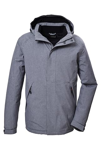 killtec Herren Funktionsjacke/Outdoorjacke mit abzippbarer Kapuze KOW 4 MN JCKT, graumelange, L, 41843-000 von Killtec