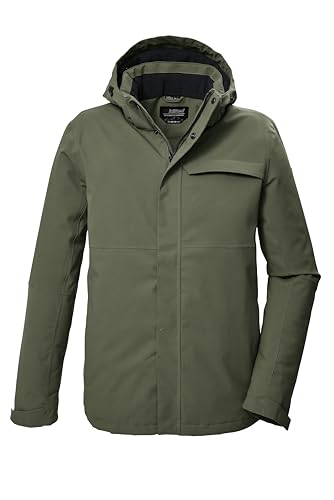 killtec Herren Funktionsjacke/Outdoorjacke mit abzippbarer Kapuze KOW 5 MN JCKT, oliv, 4XL, 41844-000 von Killtec