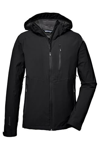 killtec Herren Funktionsjacke ist wasserdicht/Outdoorjacke mit Kapuze KOS 25 MN JCKT, schwarz, L, 41314-000 von Killtec