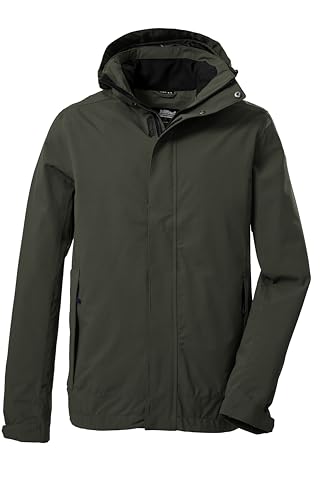 killtec Herren Funktionsjacke mit abzippbarer Kapuze/Outdoorjacke ist wasserdicht KOS 87 KG MN JCKT XENIOS, oliv, 27, 42268-000 von Killtec